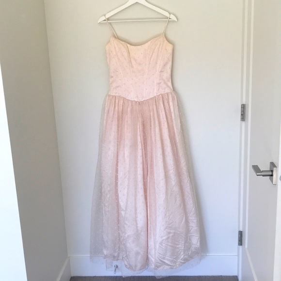 Glittery Pink Gunne Sax Dress by Jessica McClintock - Picture 4 of 9